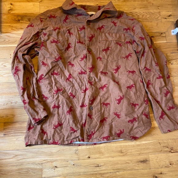 Men’s flannel horse themed pjs set - Picture 13 of 15